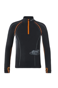 Werkshirt, lange mouw, ADVANCE, maat M, zwart